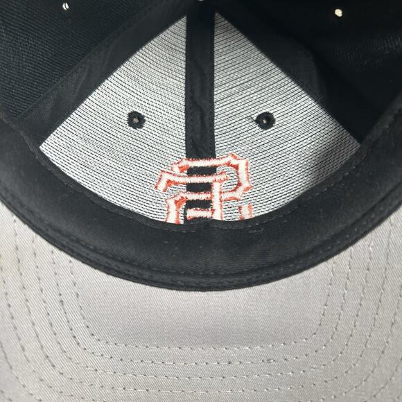 Vintage Puma Logo Athletic San Francisco Giants Hat Snapback MLB Black‎ Wool Cap - Picture 6 of 10